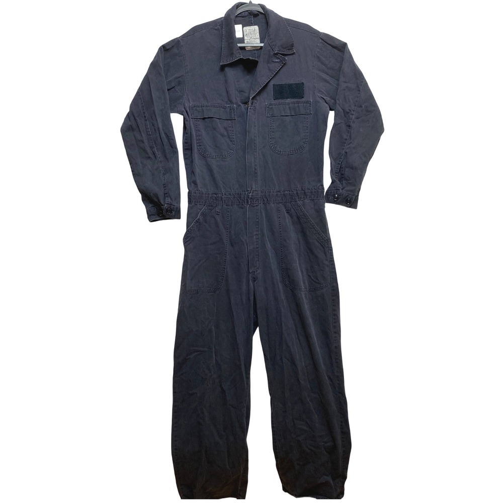 Propper International Coverall Mens 44L Navy Blue Suit Flame Resistant Utility